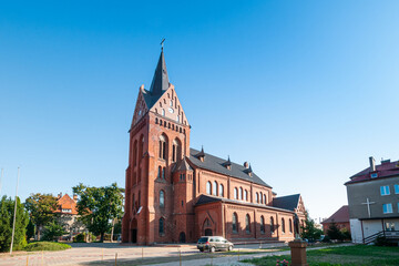 Fototapeta na wymiar Church of st. Stanislaus the Bishop and Martyr, Nakło nad Notecią, Kuyavian-Pomeranian Voivodeship, Poland