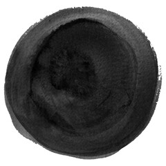 Abstract Black Watercolor 