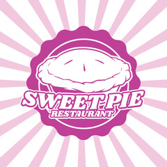 sweet pie logo for restaurant