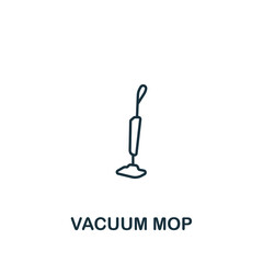Vacuum Mop icon. Line simple icon for templates, web design and infographics