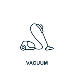 Vacuum icon. Line simple line Housekeeping icon for templates, web design and infographics