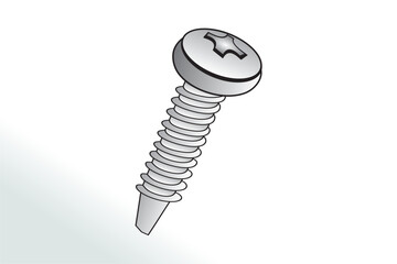 Screw nut set drawing, Nuts, Bolts Screws Collection, Isometric View, Technical Illustration, Cotter Pin, Machine Screws, Angle, 3D, Hex Head, Phillips, Flathead, Exploded Diagram, Engineerin, Vector