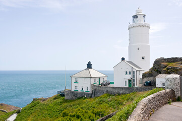 Fototapeta na wymiar Start Point Lighthouse, Devon, England