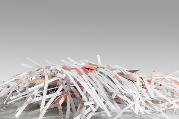 Cut up credit cards on Shredded Bills and Bank Statements