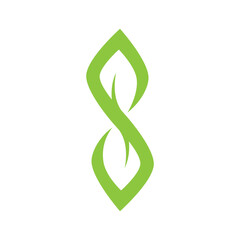 Obraz premium Green leaf illustration