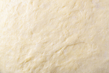 Texture of yeast dough. Baking full frame background