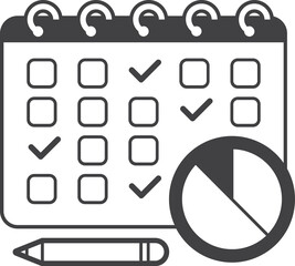 Business icon isolated on transparent background