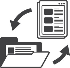 Business icon isolated on transparent background