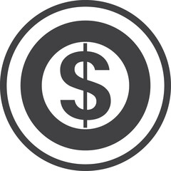 Business icon isolated on transparent background