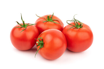 Tomato isolated on white background. Fresh vegetable isolated on white background. 