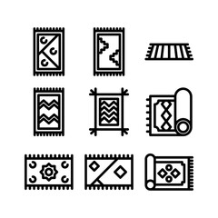 carpet icon or logo isolated sign symbol vector illustration - high quality black style vector icons
