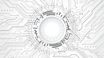 Abstract 3d design background with technology dot and line circuit board texture. Modern engineering, futuristic, science communication concept. Vector illustration