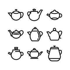 teapot icon or logo isolated sign symbol vector illustration - high quality black style vector icons
