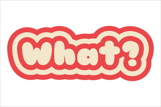 retro style aesthetic slogan print sticker