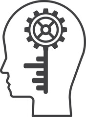 Obraz premium brain icon isolated on transparent background