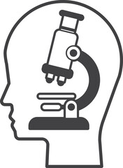 brain icon isolated on transparent background