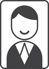 Business icon isolated on transparent background