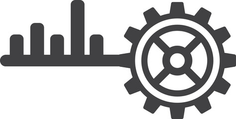 Business icon isolated on transparent background