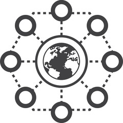 computer and electronic device icon isolated on transparent background