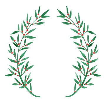Wreath of branches