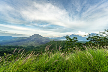 Fototapeta premium Mount Agung Bali sky view