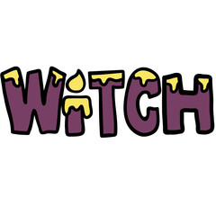 Witch Text of Halloween