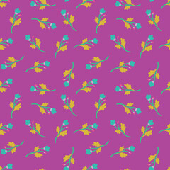 Fototapeta na wymiar Decoration abstract flower seamless pattern. Botanical floral wallpaper.