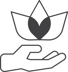 energy icon on transparent background