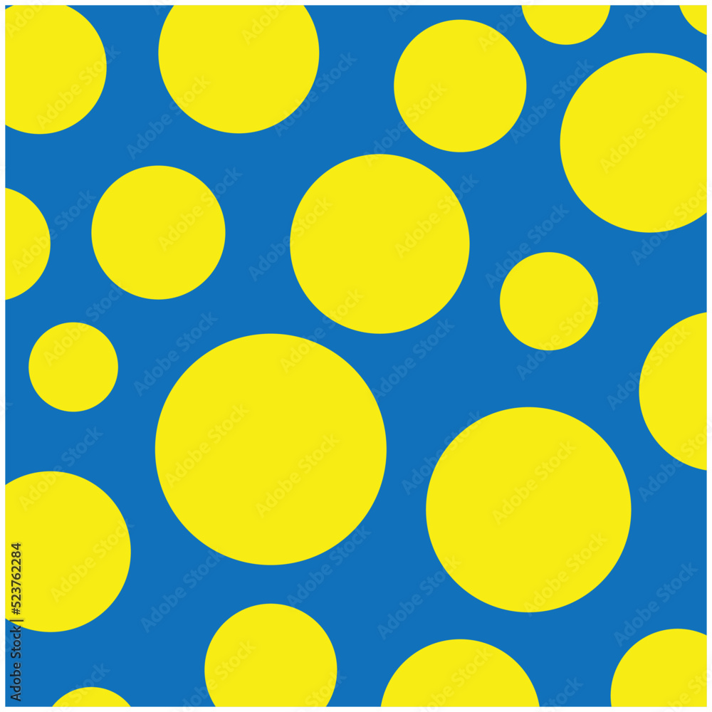 Poster polka dot pattern background vector