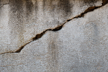 Background of cracked concrete wall