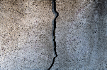 Background of cracked concrete wall