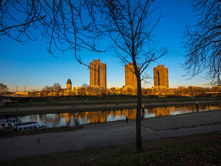 Mannheim Panorama Neckaruferbebauung Nord