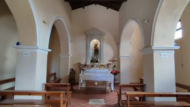 Ferrazzano - Panoramica interna della Chiesa di Sant'Onofrio
