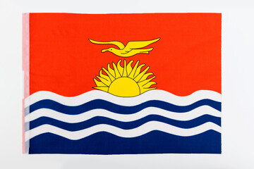Kiribati national flag on white background