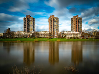 Mannheim Panorama Neckaruferbebauung Nord
