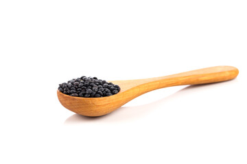 Black organic lentils