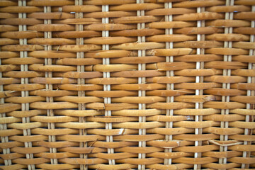 Texture, wicker basket. Close-up photo of a wicker basket.