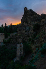 Obraz premium TBILISI, GEORGIA: Narikala Fortress and Saint Nicholas Church, Tbilisi