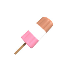ice cream popsicle 3d illustration