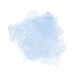 Watercolor background in blue - 4