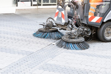 Kehrmaschine in N&uuml;rnberg