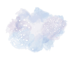 Watercolor background in blue - 3