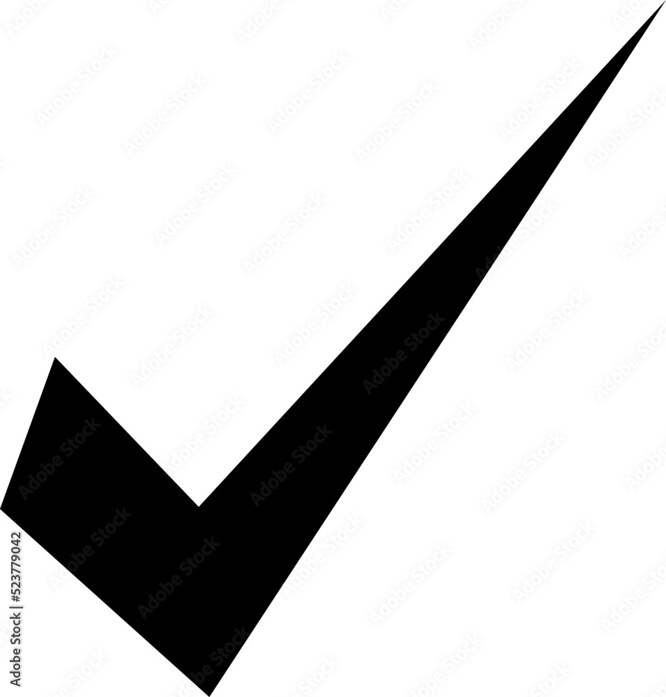 Poster checkmark symbol vector flat design icon on white background..eps