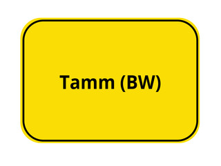 Ortseingangsschild - Tamm BW