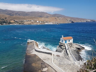 andros island andros city in greece