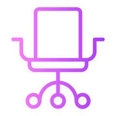 chair gradient icon