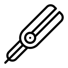 straightener line icon