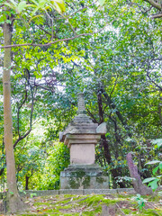 Tomb of Ganjin (Jianzhen) at the Toshodai-ji Temple in Nara, Japan