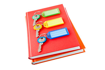 Schlüsselanhänger mit Büchern Hintergrund transparent