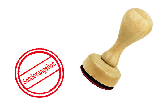 Roter Stempel Sonderangebot Hintergrund transparent